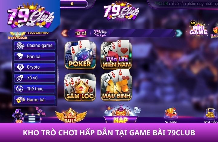 Các trò chơi hấp dẫn tại Game Bài 79Club Các trò chơi hấp dẫn tại Game Bài 79Club